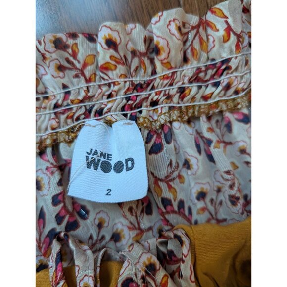 Jane Wood Off Shoulder Robe Shakira Dress Size 2 - Picture 3 of 6